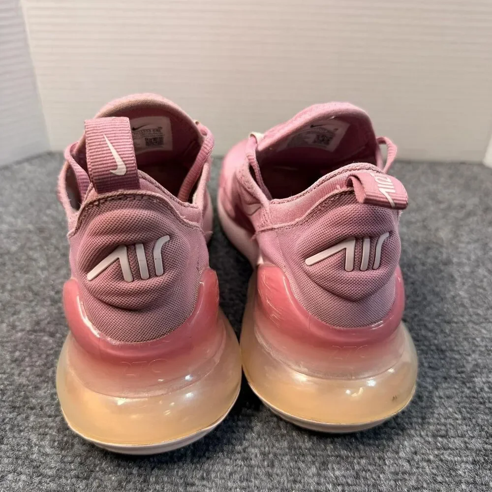 Nike Air Max 270 Shoes Youth Size 6.5Y Pink Mesh Running Sneakers HQ1553-646